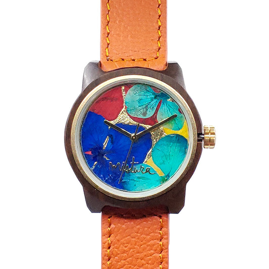 Marco Floral Watch Orange