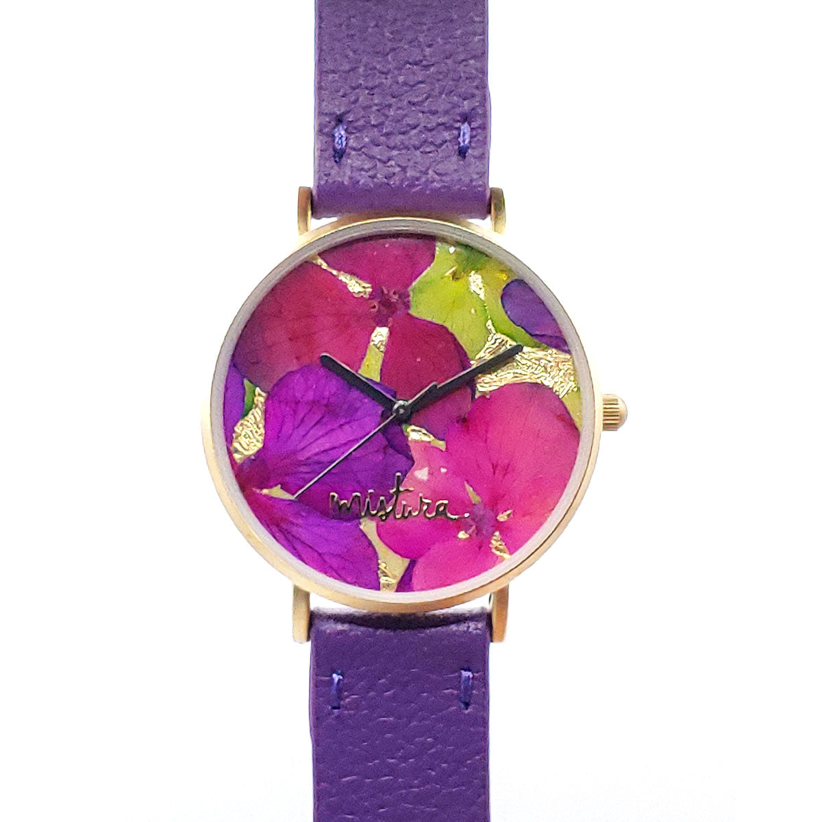 Manta Gold Floral Purple
