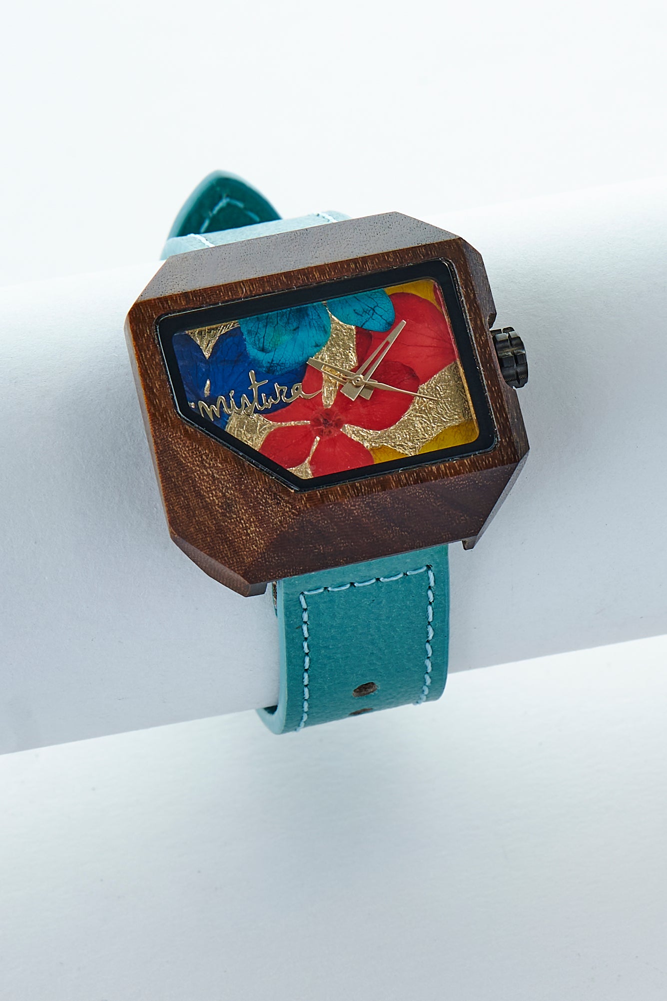 Juno Floral Watch Turquoise