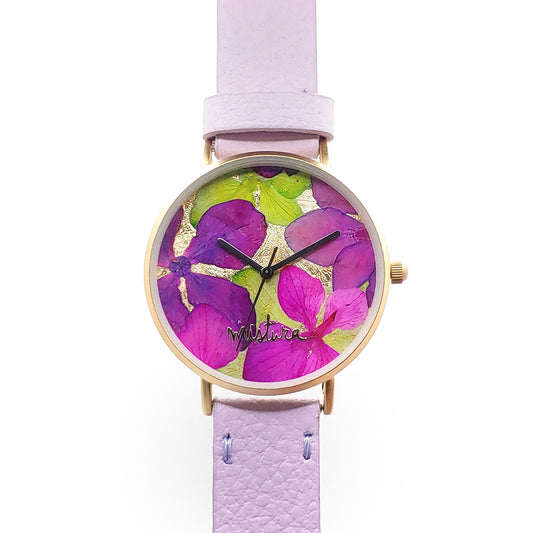 Manta Gold Floral Purple