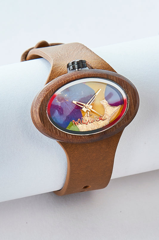 Candy Floral Watch Brown