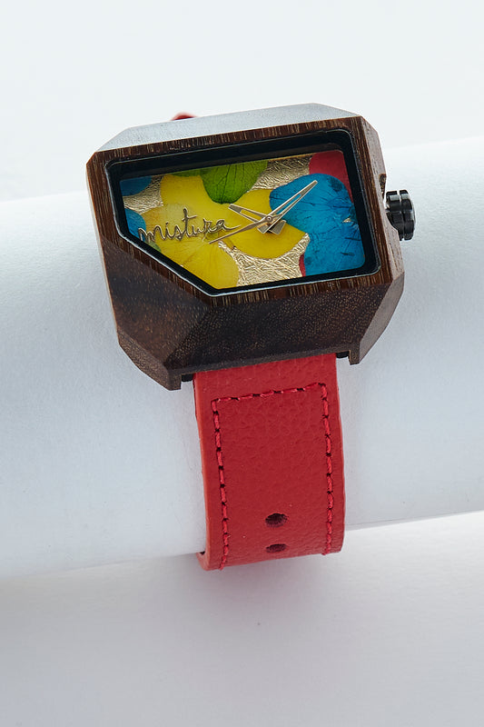 Juno Floral Watch Red