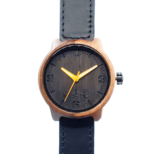 Marco XL Wooden Watch Black