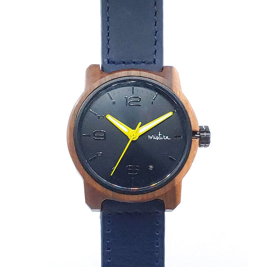 Marco Wood Watch Classic Navy
