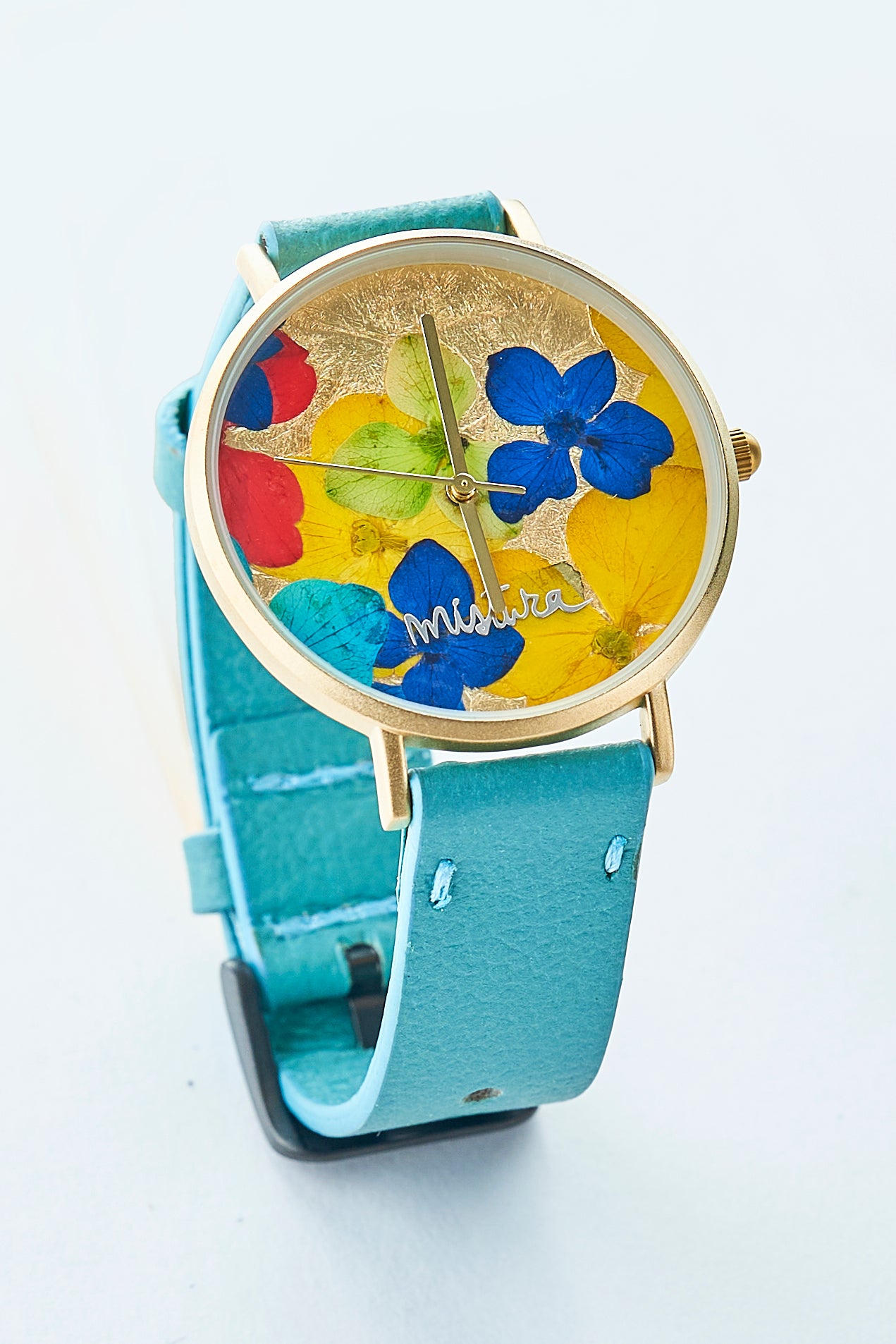 Manta Floral Turquoise