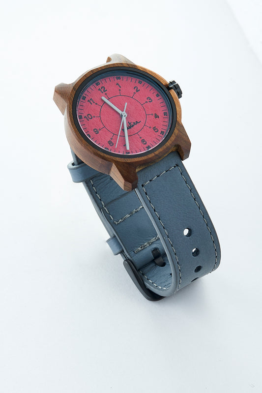 Marco Leather Watch Grey