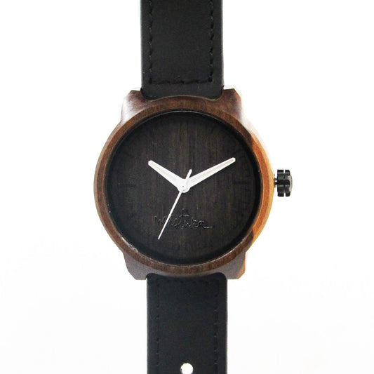 Marco XL Wood Watch Black