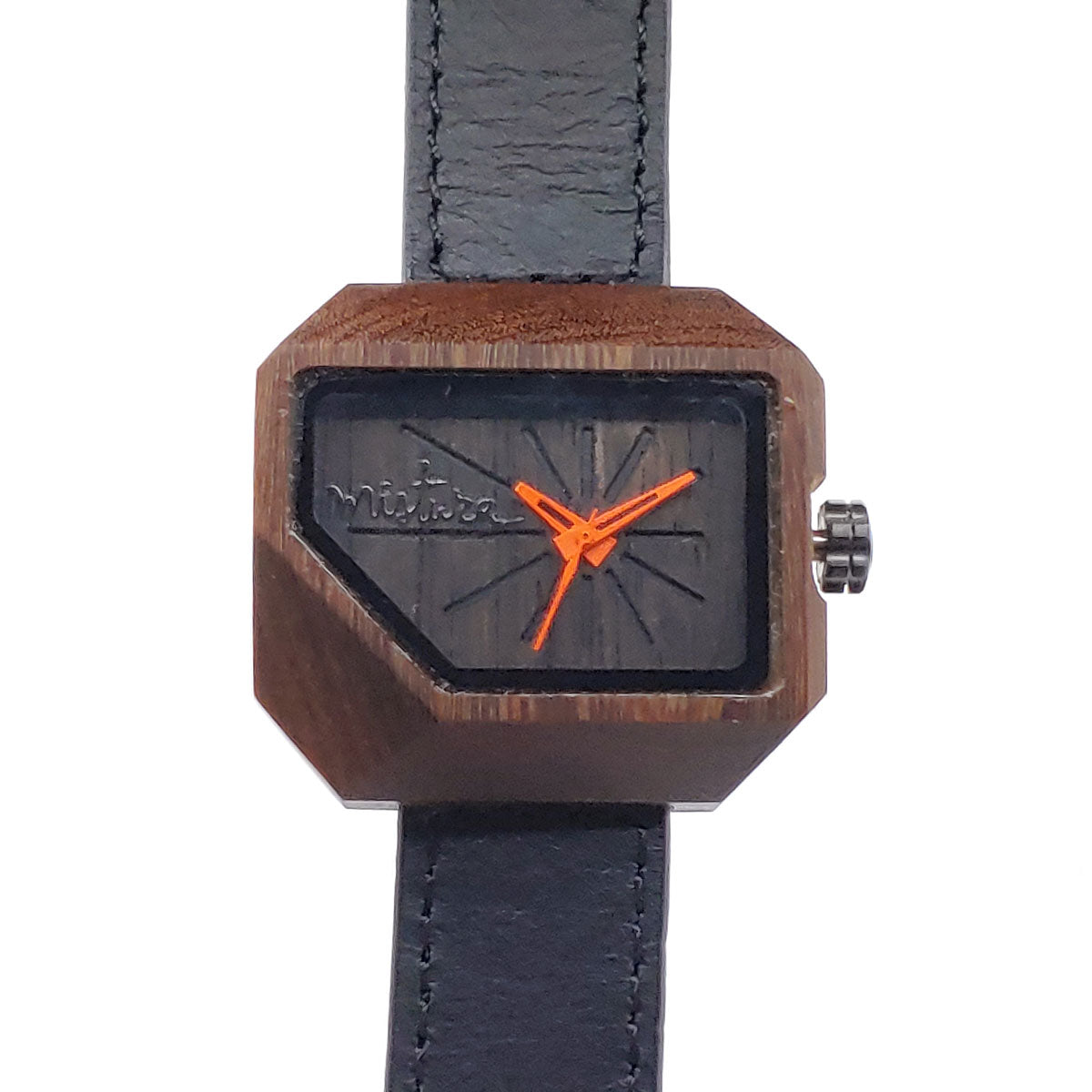 Juno Wood Watch Black