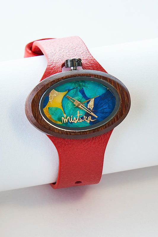 Candy Floral Watch Red